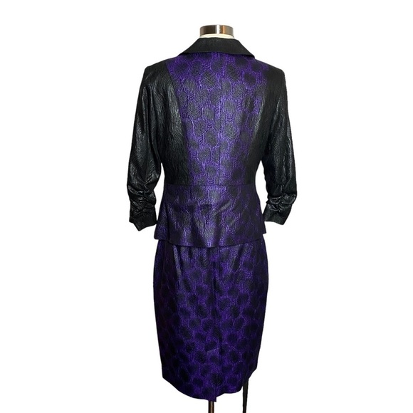 Doncaster Purple Black Skirt Suit - Picture 6 of 7